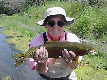 Angler with Bighorn Rainbow
